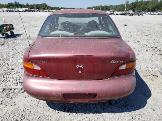 KMHJF24M1WU692584 - 1998 HYUNDAI ELANTRA MAROON photo 6