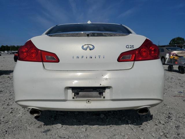 JN1DV6AP3BM601046 - 2011 INFINITI G25 BASE WHITE photo 6