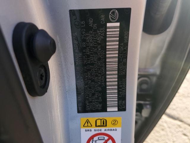 58ABK1GG6JU101702 - 2018 LEXUS ES 350 ვერცხლისფერი ფოტო 13