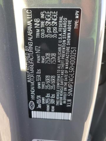 5NMP24GL5RH000251 - 2024 HYUNDAI SANTA FE SEL Boz foto 14