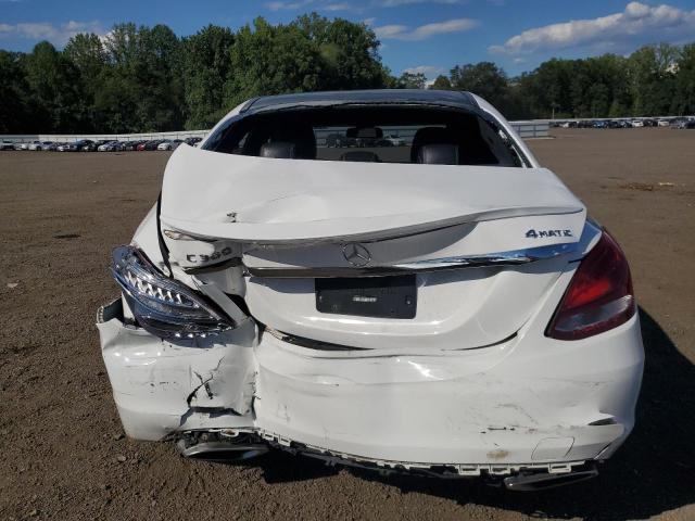 55SWF4KB4JU280683 - 2018 MERCEDES-BENZ C 300 4MATIC WHITE photo 6