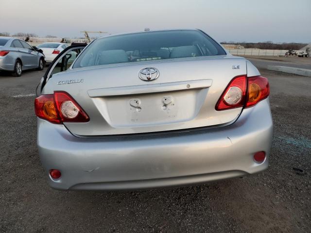 1NXBU4EE4AZ267057 - 2010 TOYOTA COROLLA BASE SILVER photo 6