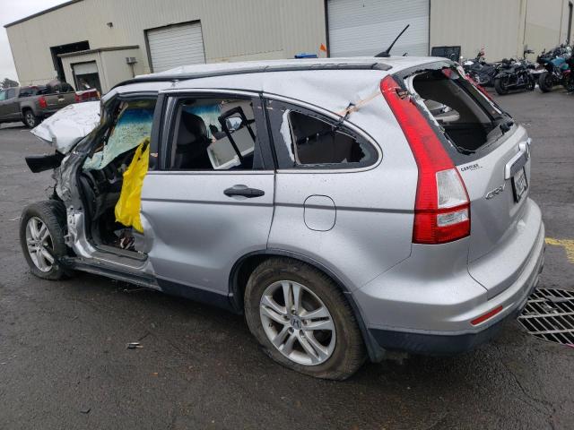 JHLRE4H37AC007089 - 2010 HONDA CR-V LX SILVER photo 2