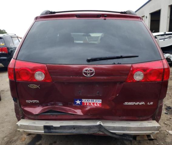 5TDZK23C38S186886 - 2008 TOYOTA SIENNA CE BURGUNDY photo 6