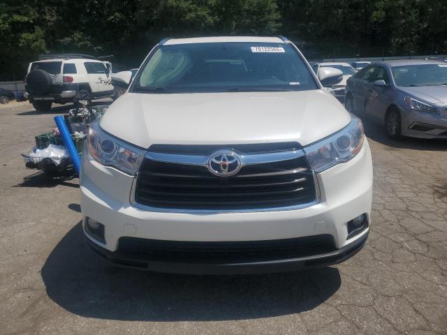 5TDKKRFH8FS058240 - 2015 TOYOTA HIGHLANDER XLE თეთრი ფოტო 5