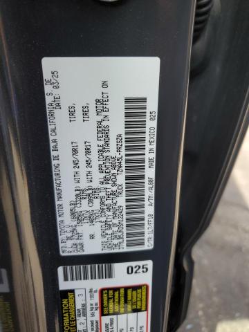 3TMLB5JN3SM122429 - 2025 TOYOTA TACOMA DOUBLE CAB رمادي صورة 12