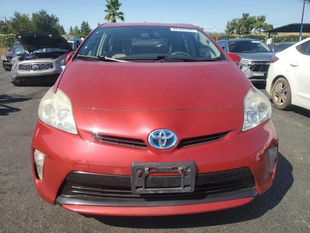 JTDKN3DU4E1773807 - 2014 TOYOTA PRIUS RED photo 5