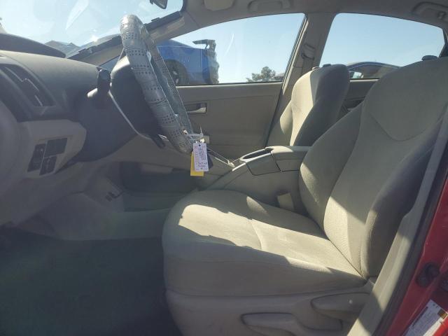 JTDKN3DU4E1773807 - 2014 TOYOTA PRIUS RED photo 7