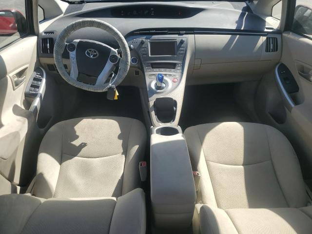 JTDKN3DU4E1773807 - 2014 TOYOTA PRIUS RED photo 8