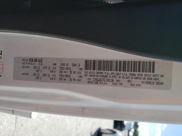 1C4BJWEG7GL202194 - 2016 JEEP WRANGLER UNLIMITED SAHARA WHITE photo 14