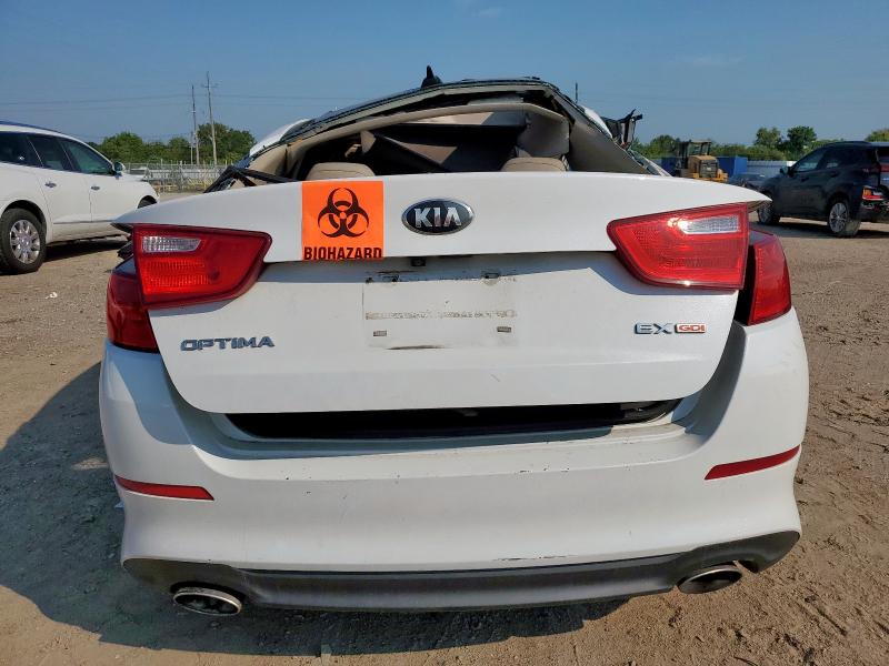 5XXGN4A74FG493403 - 2015 KIA OPTIMA EX WHITE photo 6