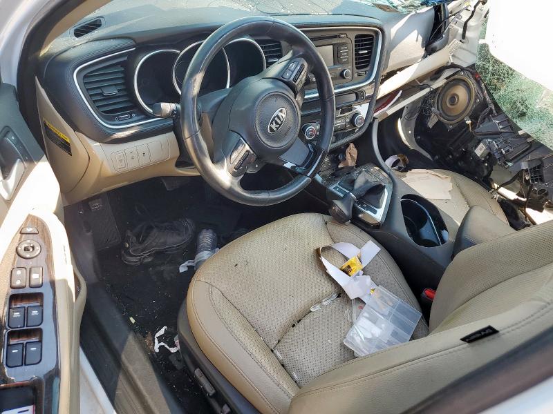 5XXGN4A74FG493403 - 2015 KIA OPTIMA EX WHITE photo 8