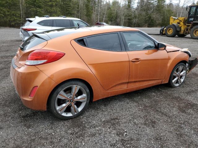 KMHTC6AD3GU261534 - 2016 HYUNDAI VELOSTER ORANGE photo 3