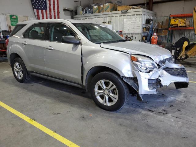 2GNALBEK6H1582940 - 2017 CHEVROLET EQUINOX LS SILVER photo 4