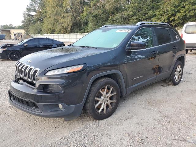 1C4PJLCB1EW122736 - 2014 JEEP CHEROKEE LATITUDE BLACK photo 1