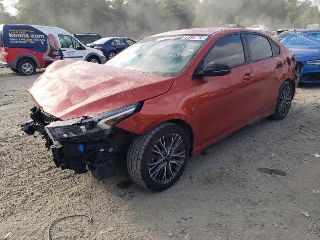 3KPF54AD4NE438572 - 2022 KIA FORTE GT LINE ORANGE photo 1