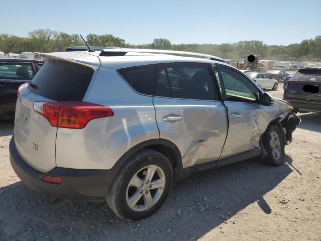 JTMRFREV6DD038264 - 2013 TOYOTA RAV4 XLE SILVER photo 3