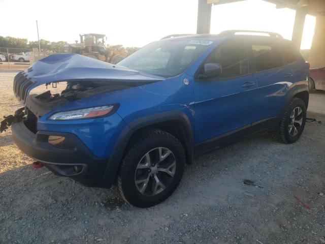 1C4PJMBS3HW636230 - 2017 JEEP CHEROKEE TRAILHAWK BLUE photo 1