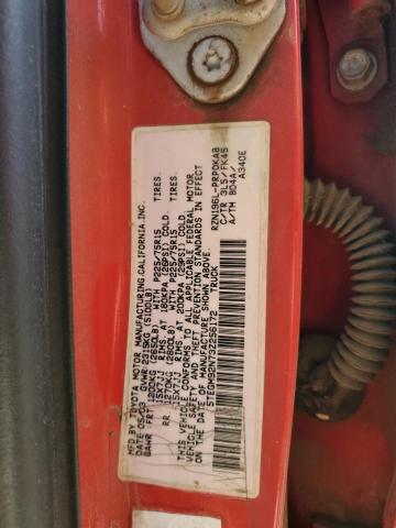 5TEGM92N73Z256172 - 2003 TOYOTA TACOMA DOUBLE CAB PRERUNNER RED photo 12