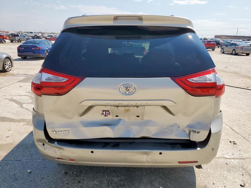5TDYK3DC3GS727126 - 2016 TOYOTA SIENNA XLE TAN photo 6