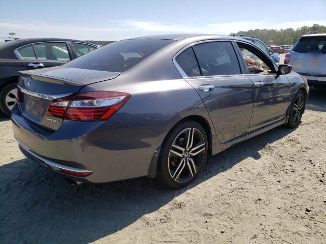 1HGCR2F51GA118436 - 2016 HONDA ACCORD SPORT GRAY photo 3