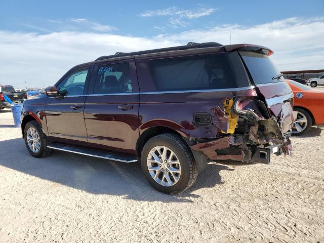 1FMJK1HT0MEA84389 - 2021 FORD EXPEDITION MAX XLT BURGUNDY photo 2
