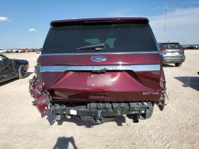 1FMJK1HT0MEA84389 - 2021 FORD EXPEDITION MAX XLT BURGUNDY photo 6