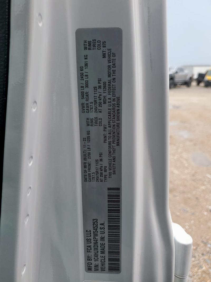 1C4HJXDN4PW545253 - 2023 JEEP WRANGLER SPORT WHITE photo 13