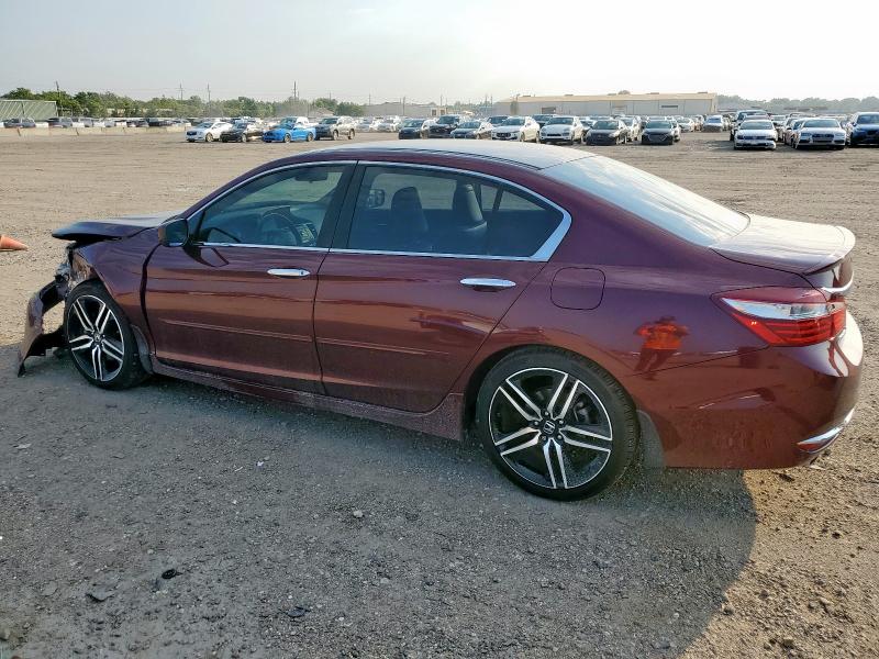 1HGCR2F5XHA083672 - 2017 HONDA ACCORD SPORT 勃艮第红 照片 2