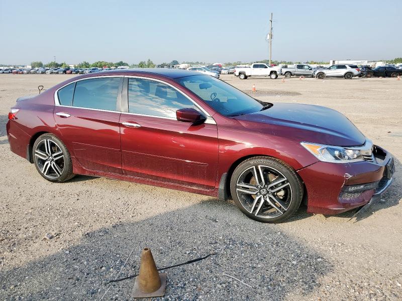 1HGCR2F5XHA083672 - 2017 HONDA ACCORD SPORT 勃艮第红 照片 4