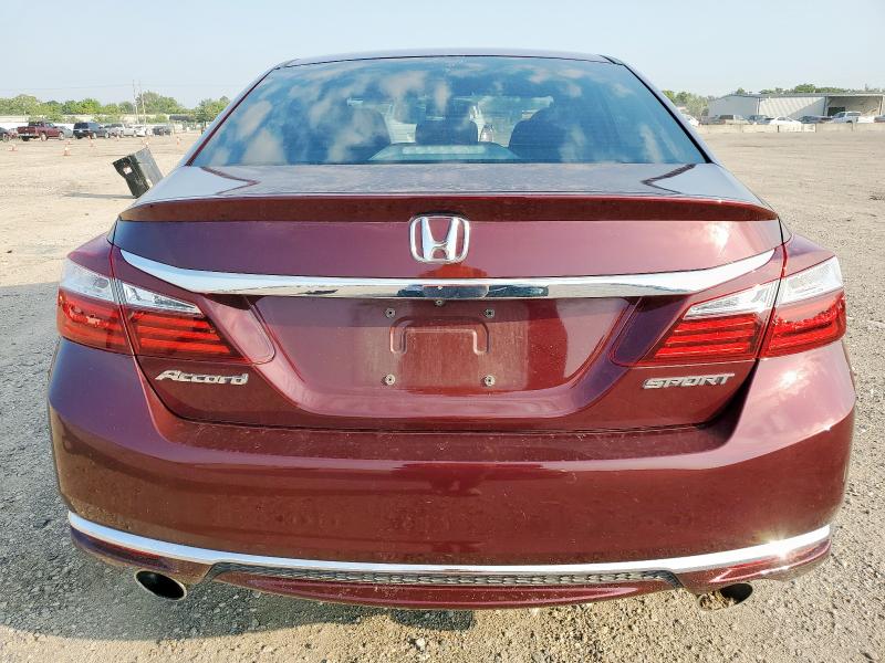 1HGCR2F5XHA083672 - 2017 HONDA ACCORD SPORT 勃艮第红 照片 6