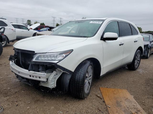 5FRYD4H49FB023100 - 2015 ACURA MDX TECHNOLOGY WHITE photo 1