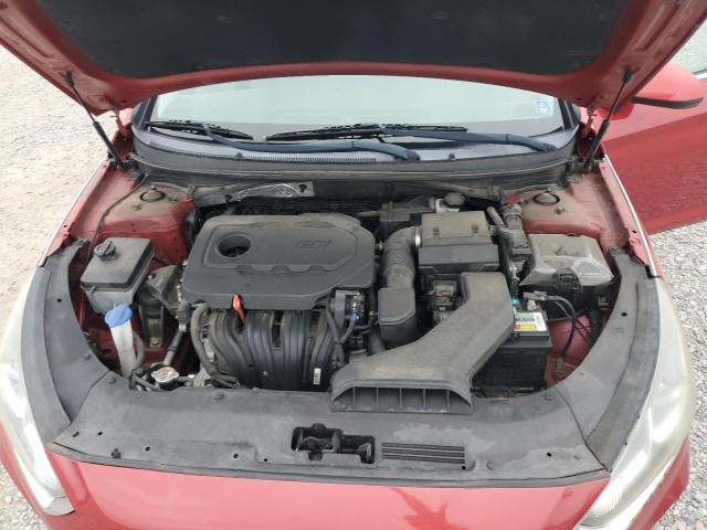 5NPE24AF3KH788384 - 2019 HYUNDAI SONATA SE 勃艮第红 照片 11