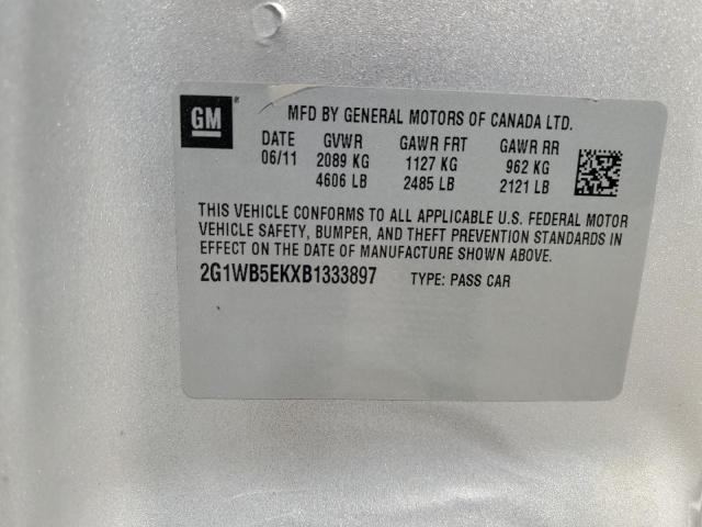 2G1WB5EKXB1333897 - 2011 CHEVROLET IMPALA LT Or photo 13