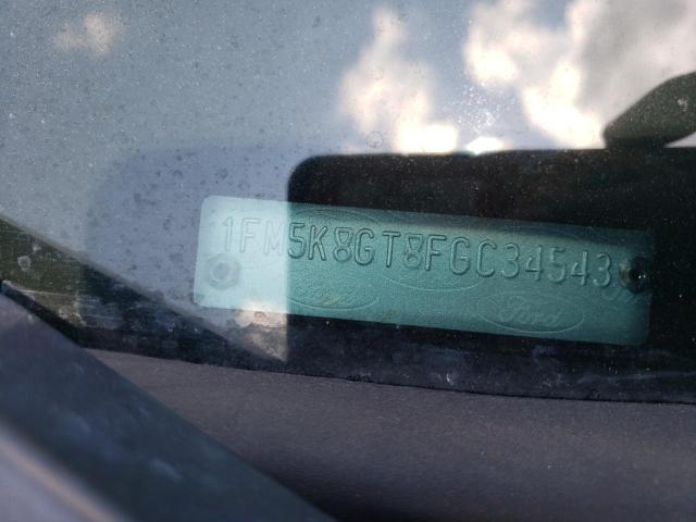 1FM5K8GT8FGC34543 - 2015 FORD EXPLORER SPORT Қара фото 13