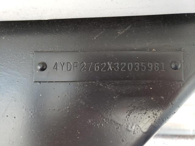 4YDF2762X32035981 - 2003 KEYSTONE COUGAR თეთრი ფოტო 10