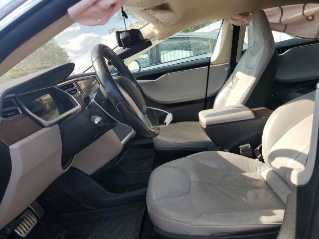 5YJSA1CN5DFP24146 - 2013 TESLA MODEL S BLUE photo 7