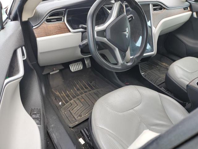 5YJSA1CN5DFP24146 - 2013 TESLA MODEL S BLUE photo 8