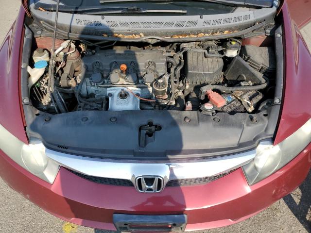 2HGFA16699H525173 - 2009 HONDA CIVIC LX-S წითელი ფოტო 11