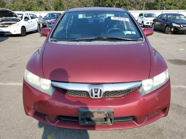 2HGFA16699H525173 - 2009 HONDA CIVIC LX-S წითელი ფოტო 5