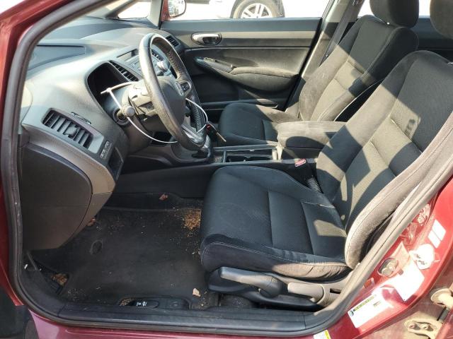 2HGFA16699H525173 - 2009 HONDA CIVIC LX-S წითელი ფოტო 7