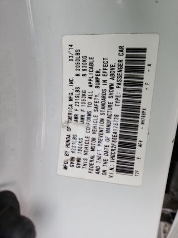 1HGCR2F86EA178736 - 2014 HONDA ACCORD EXL WHITE photo 13