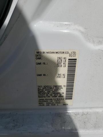 1N4BL4DVXNN328412 - 2022 NISSAN ALTIMA SV WHITE photo 12