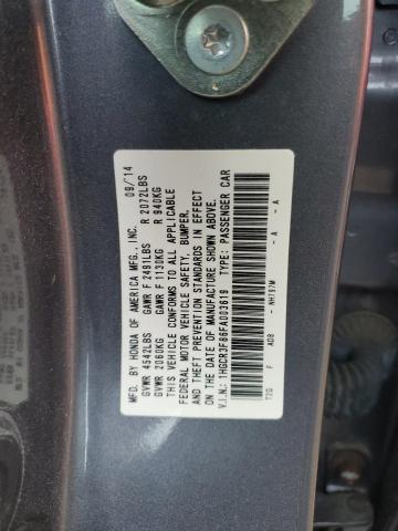 1HGCR3F86FA003619 - 2015 HONDA ACCORD EXL GRAY photo 12