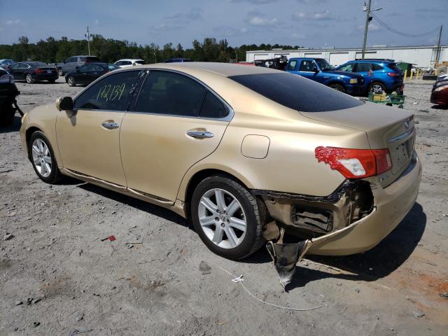 JTHBJ46G782256278 - 2008 LEXUS ES 350 GOLD photo 2