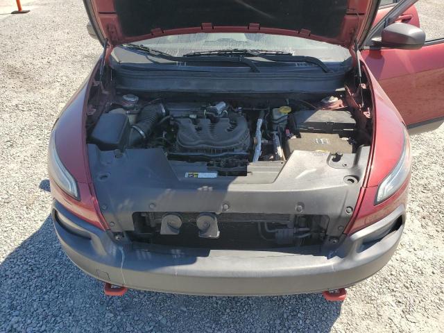 1C4PJMBS0EW277365 - 2014 JEEP CHEROKEE TRAILHAWK RED photo 12