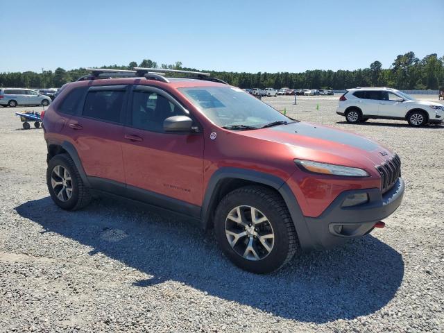 1C4PJMBS0EW277365 - 2014 JEEP CHEROKEE TRAILHAWK RED photo 4