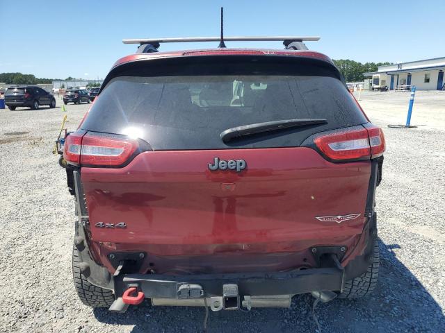 1C4PJMBS0EW277365 - 2014 JEEP CHEROKEE TRAILHAWK RED photo 6