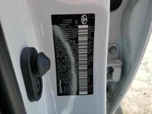 5YFB4MDE3RP218348 - 2024 TOYOTA COROLLA LE WHITE photo 12