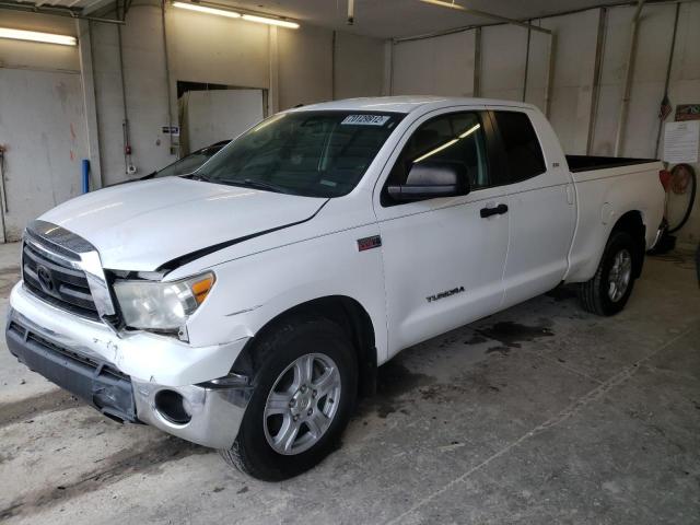 5TFUW5F17AX110324 - 2010 TOYOTA TUNDRA DOUBLE CAB SR5 WHITE photo 1